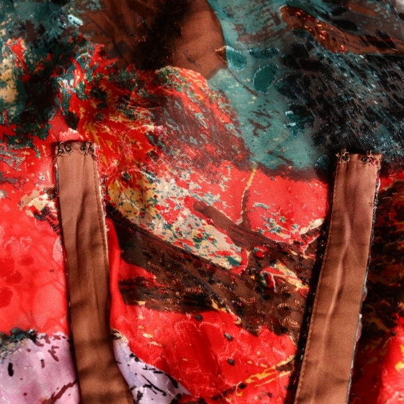 Stunning Tony Bowls / Mon Cheri Evening Gown,Boho Wedding, Prom, Pageant Dress - Picture 13 of 16